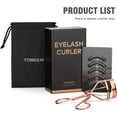 thumbnail image 3 of Eyelash Curler with Comb & 5 Black Peplaceable Silicone Pads Rose Gold Metal Eyebrow Curler for All Eye Types, 3 of 13