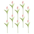 thumbnail image 6 of ORDDIART Artificial Tulips 10Pcs Pink For Home Tulips Decor And Photography Props 35.4*3.1*1.5In, 6 of 8