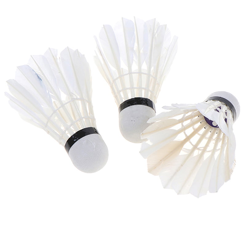 3St Badminton Natural spring ball with real feathers White spring ball  LE P1 