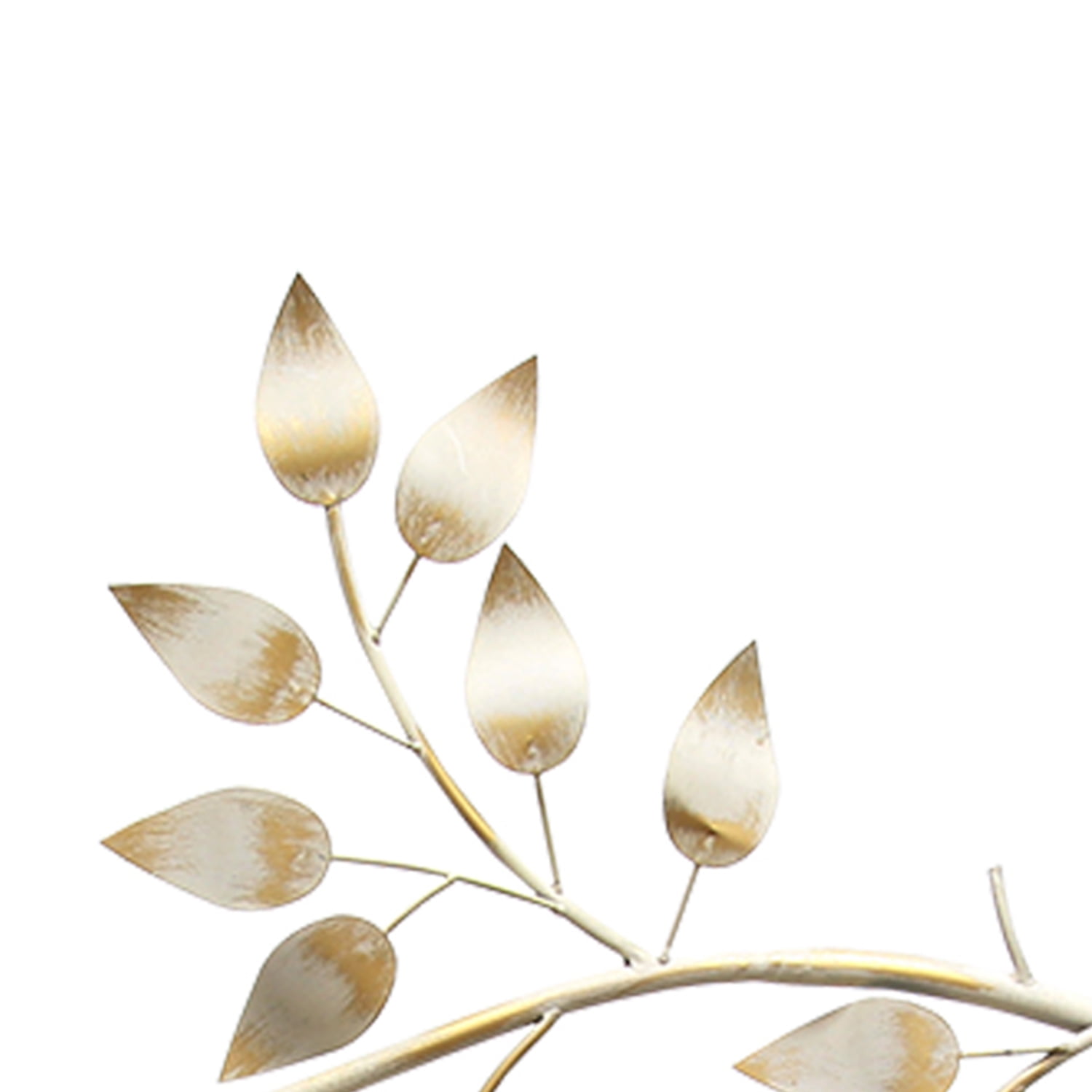 Stratton Home Decor Traditional Gold Leaves with Acrylic Bling Over th