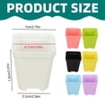 thumbnail image 3 of SMKE Plastic Planter With Tray,Black 2.52X2.36In Flower Pots For Indoor Outdoor Plants,Nursery Planters For Houseplants And Herbs,Home Balcony Flower Pots,Drainage Hole Garden Plant Pot, 3 of 9