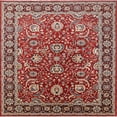 thumbnail image 1 of Ahgly Company Indoor Square Mid-Century Modern Red Oriental Area Rugs, 7' Square, 1 of 6