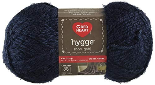 RED HEART E881.8381 Hygge Yarn, 8oz, Indigo