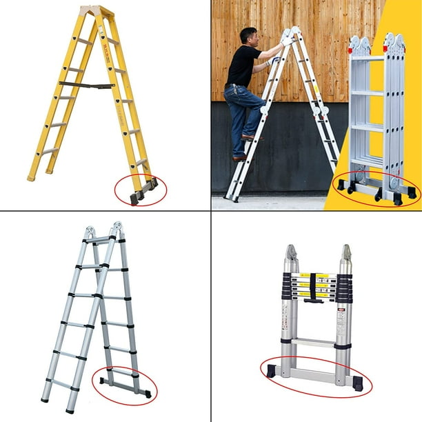4 Pcs Ladder Feet Replacement Rubber Ladder Feet Ladder Safety Feet Ladder Protective Cover Ladder Accessories For Telescopic Ladder Herringbone