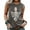 Gray, variant on Womens Funny Skull Graphic Tank Tops Summer High Neck Sleeveless Workout Tee Shirts