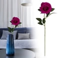 thumbnail image 2 of Chenmei Essentiels de Maison Mode Déco : Fleurs Artificielles Roses Réalistes Longues Roses Rouges Bouquet pour Centre de Table de Mariage Déco Maison et Saint-Valentin, 2 of 8