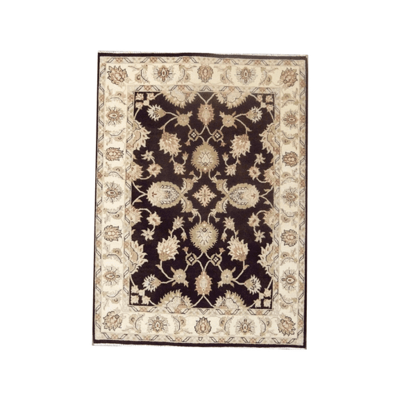 Wahi Rugs Hand Knotted Agra Kashan Wool 5'0" X 8'1" - W784