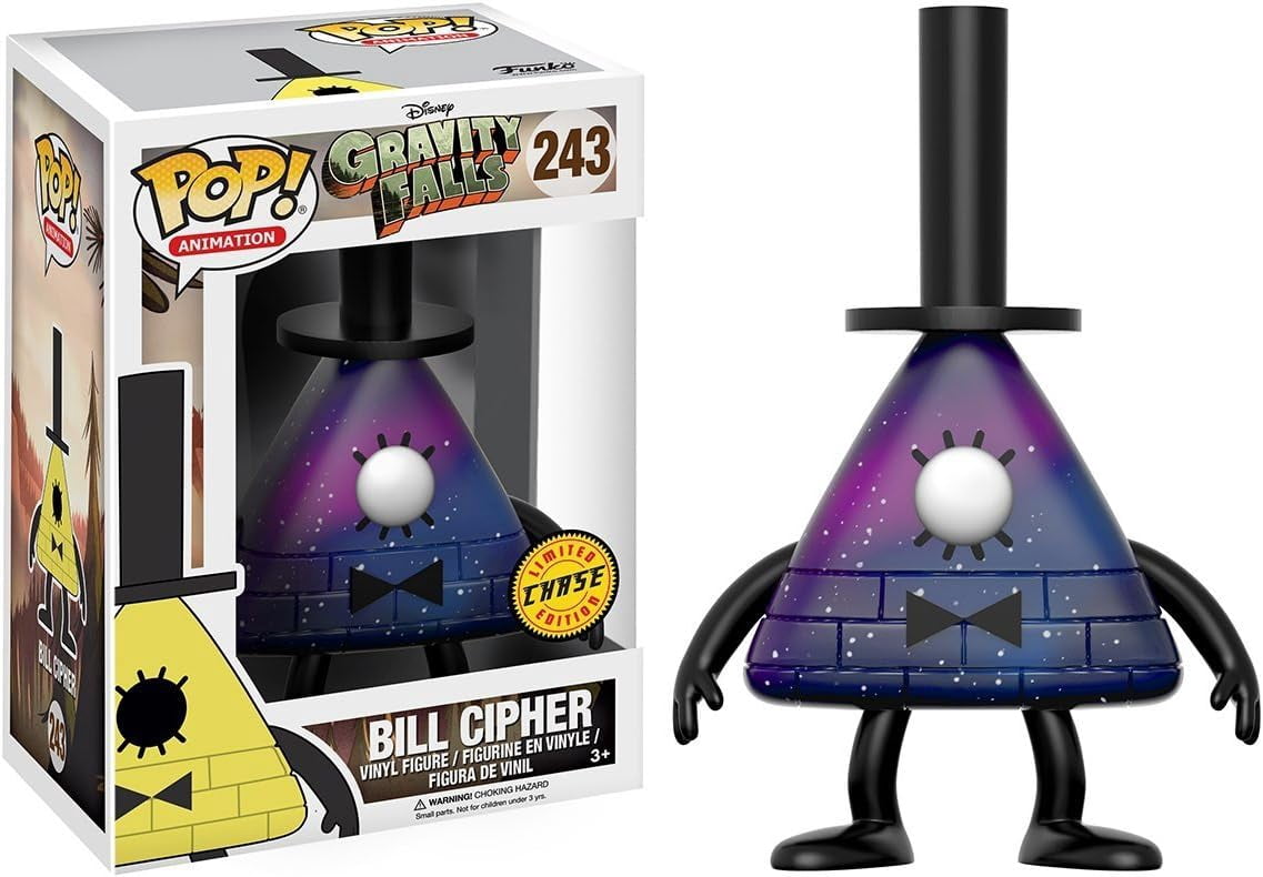 Funko Pop! Vinyl Figure - Bill Cipher Limited Chase Edition - Gravity Falls #243