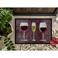 thumbnail image 3 of Carolines Treasures SB3073MAT Trois Verres de Vin Tapis Intérieur Ou Extérieur Violet, 3 of 4