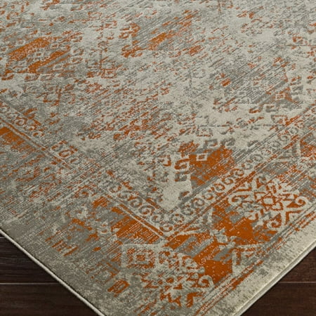 Bungalow Rose Anil Orange Gray Area Rug This On Opens A Dialog That Displays Additional Images For Product With The Option To Zoom In Or Out