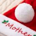 thumbnail image 6 of Cififendec Plush Christmas Santa Hat, 15.75" x 11.81", Embroidered Mother Size Soft Holiday Headwear, 6 of 8