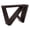 Red, variant on Bowery Hill Wood W-Shaped Legs Console Table in Black Finish