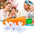 thumbnail image 4 of Conejo de peluche zanahoria monedero regalo de Pascua Mini conejito muñeca decoración del hogar, 4 of 5