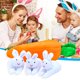 thumbnail image 1 of Conejo de peluche zanahoria monedero regalo de Pascua Mini conejito muñeca decoración del hogar, 1 of 5