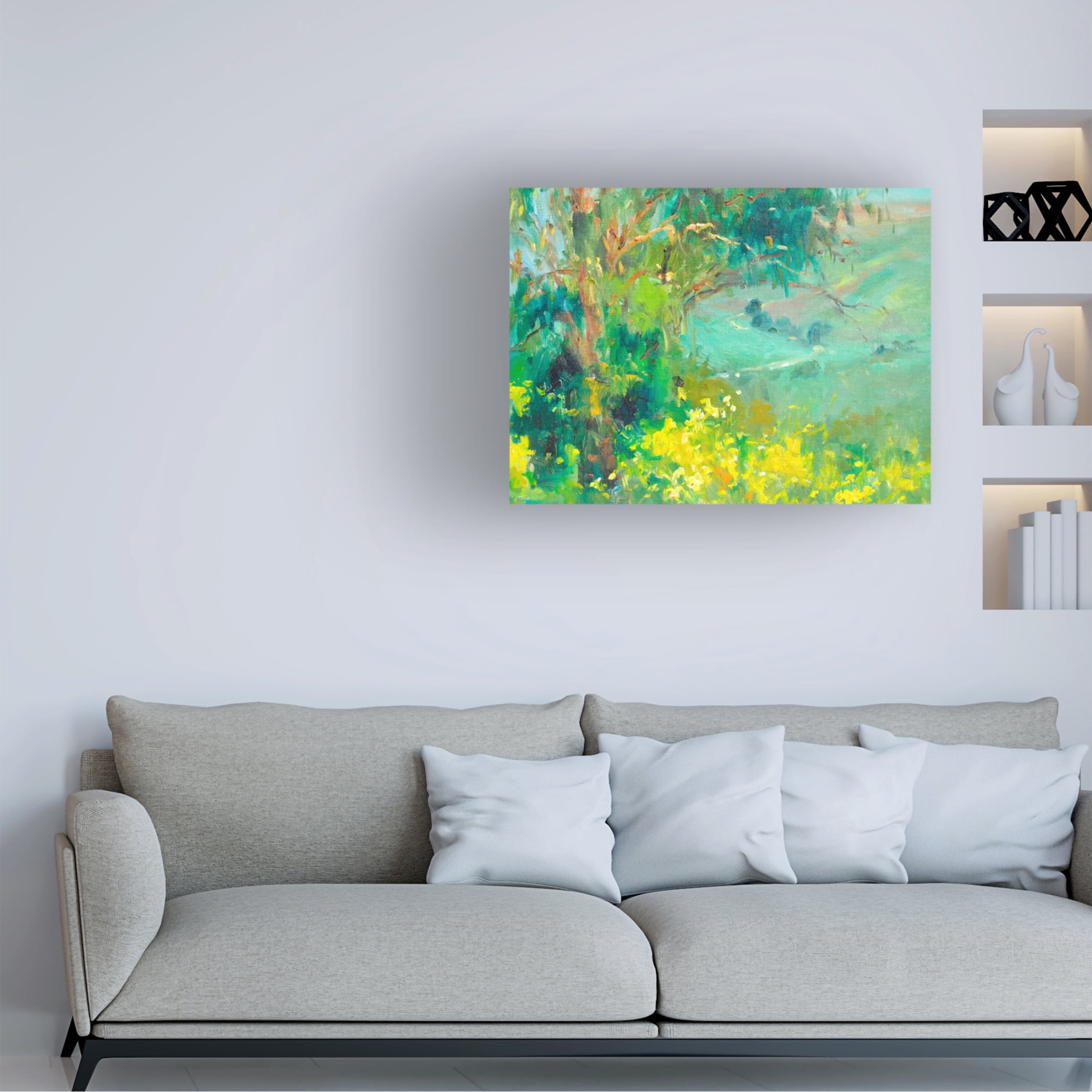 Canvas Wall Art - Allayn Stevens 'The Valley' Wall Art for Living Room, Bedroom, or Office Décor by Trademark Fine Art - 19 x 14 Inches