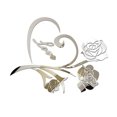 thumbnail image 2 of Inteprter Calcomanía de espejo de pared de rosas 3D, accesorios para el hogar, fiesta de boda, decoración de fondo romántico para interiores, pegatina Decoración del hogar Plata Inteprter HA077377-04, 2 of 6