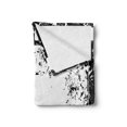 thumbnail image 2 of Movie Theater Soft Flannel Fleece Blanket, Grungy Illustration of Film Strip with Ornamental Stars Cinematography, Cozy Plush for Indoor and Outdoor Use, 70" x 90", Black White Ruby, by Ambesonne, 2 of 5