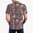 thumbnail image 6 of Salouo Rose Mix Leopard for Men's Short Sleeve Polo Shirts,Polo Shirts for Men Performance Short Sleeve Golf Shirt Athletic Casual Collared T-Shirt-4X-Large, 6 of 8