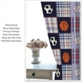 thumbnail image 5 of Basketball Curtains for Boys Bedroom Decor,Blue Red Navy Football Soccer Baseball Sports Window Treatment Set for Kid Teen Living Room Nursery 2 Panel Sets,42x54 Inch, 5 of 6