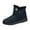 J-Blue, variant on Kcodviy Women's Winter Solid Color Snow Boots for Women Slip on Thick Soled and Fleece Winter Snow Boots for Women Protective Snow Boots Slip S Snow Boots for Women on Boots