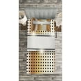 thumbnail image 3 of Ambesonne Modern Quilted Bedspread Set 2 Pcs, High Tech Theme Image, Twin Size, Grey Yellow Pale Orange, 3 of 3