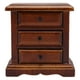 thumbnail image 2 of De Stand Night Stand Birch Wood 3 Cajones Mes De La Noche En Miniatura Muebles De Juguete Para Casa De Muñecas, 2 of 7