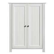 Wooden Storage Floor Cabinet Organizer for Bathroom, Kitchen