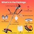 thumbnail image 4 of Floseru Grass Trimmer 52cc 2-Stroke Gas Crank 2 in 1 Multi-Functional Grass Trimmer Brush Cutter Complete Accessories, 4 of 10