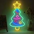 thumbnail image 2 of Luces de neón LED con forma de árbol de Navidad, letrero luminoso USB, lámpara de noche para el hogar, fiesta, boda, decoración, regalos de fiesta, adorno de Año Nuevo, 2 of 5