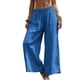 thumbnail image 5 of Pantalones Sueltos Casuales de Mujer con Cuello en V en Color Sólido para Uso Diario, Viajes Y Estilo Callejero, 5 of 8