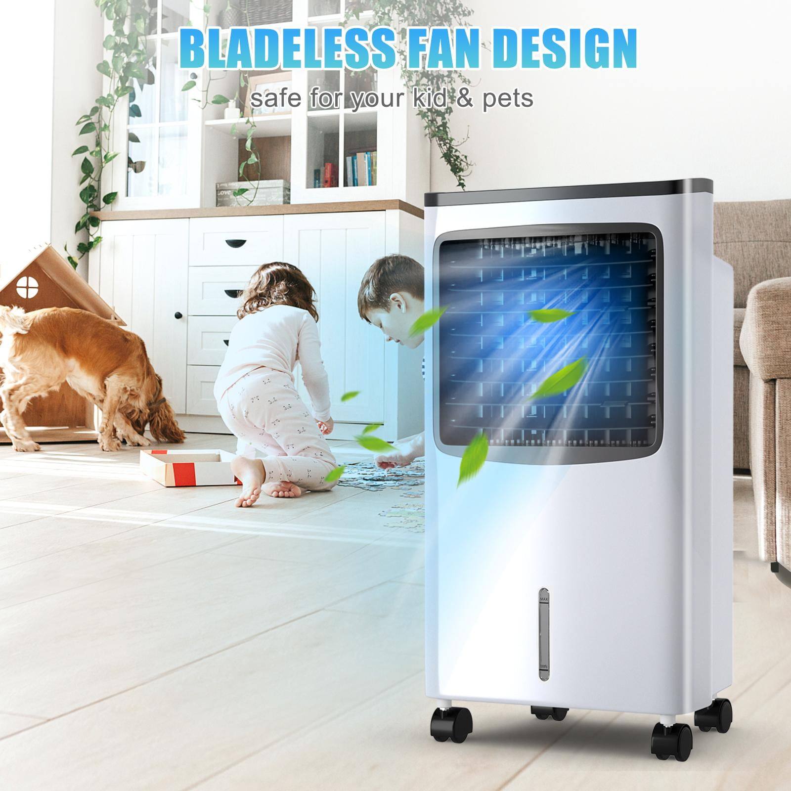 Giantex Portable Air Cooler, Electric Air Cooling Machine w/3 Modes, 3 Speeds and Timer Function, Cooling Fan, Idea for Home Office