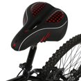 thumbnail image 2 of Selle de vélo Big Bum en silicone souple avec coussin de suspension pour VTT, type creux rouge, 2 of 4