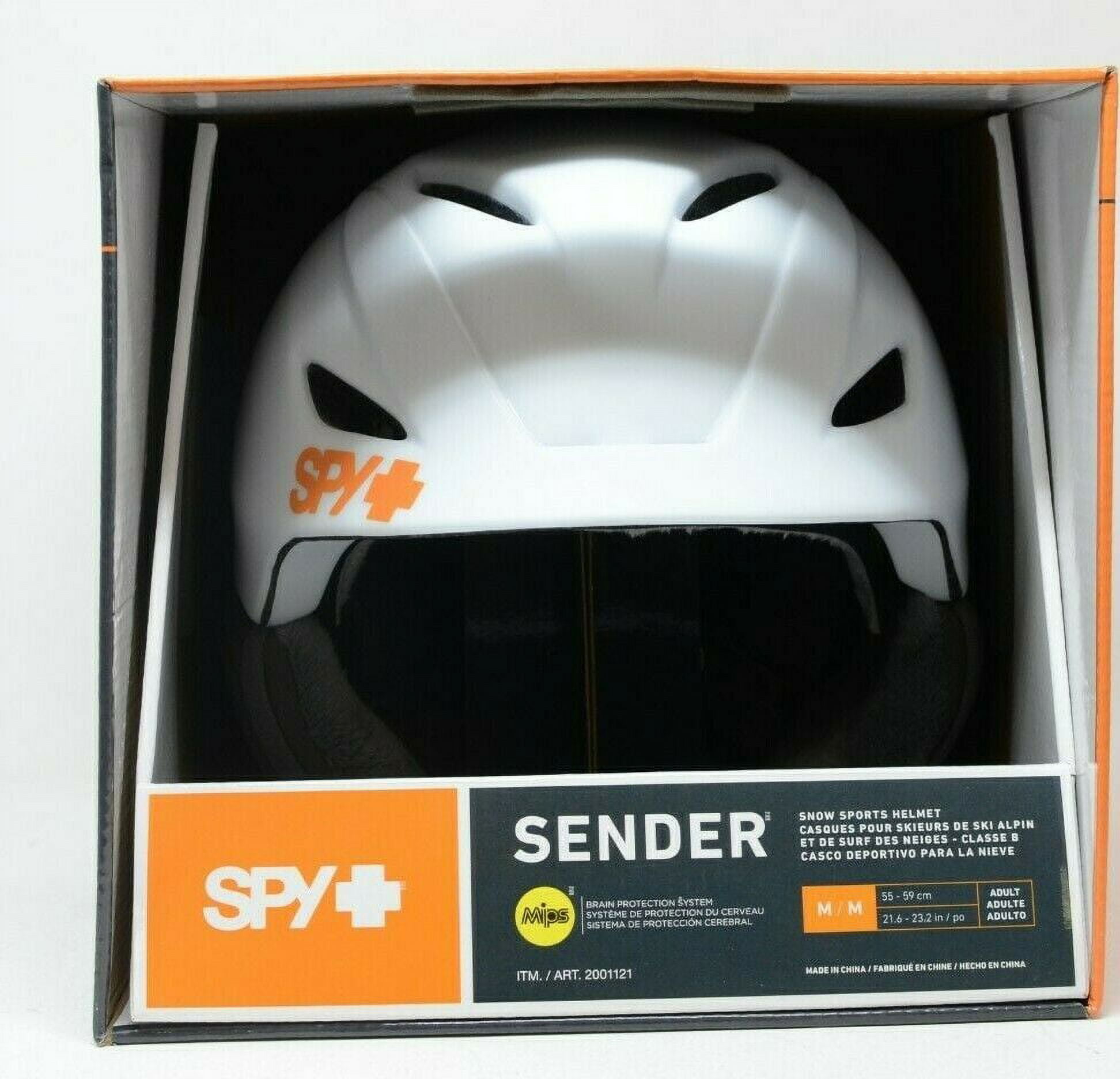 Spy Sender Helmet Skiing Snowboarding MIPS Brain Protection