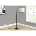 thumbnail image 4 of Lighting Fixtures Lighting, 65"h, Floor Lamp, Black Metal, Ivory / Cream Shade, Contemporary,Table Lamps, 4 of 4