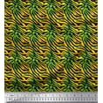 thumbnail image 2 of Soimoi Green Rayon Fabric Tiger Animal Skin Fabric Prints By Yard 58 Inch Wide, 2 of 3