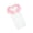 White/Pink, variant on Long Sleeve Raglan Baby Gown