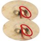 thumbnail image 1 of 1 Pair Hand Cymbal Percussion Instrument Toy Belly Dancing Cymbal for Children Adults, 1 of 3