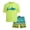 Yellow Shark, variant on Big Chill Boys' Rash Guard Set - UPF 50 Short Sleeve Swim Shirt and Bathing Suit Trunks - Swimwear Set for Boys (4-14)