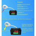 thumbnail image 3 of Hall Ammeter Voltmeter DC 0-300V 200A Battery Monitor LED Digital Current Voltage Meter 12V 24V 36V, 3 of 5