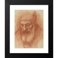 thumbnail image 2 of Alphonse Legros 18x24 Black Modern Framed Museum Art Print Titled - Head of a Priest, 2 of 5