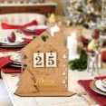 thumbnail image 3 of Calendario de Adviento de madera para Navidad, decoración de Cuenta Regresiva para el hogar, adorno de mesa de Navidad, regalo artesanal de Año Nuevo, 2023, 3 of 4