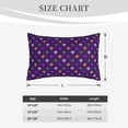 thumbnail image 3 of Fotbe Purple Mardi Gras Pillow Cases - Envelope Closure - Luxury, Extra Soft, Cooling Pillow Covers - Wrinkle, Fade, Stain Resistant-14"x20", 3 of 8