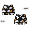 thumbnail image 6 of Athletic Shorts for Women, pumpkins ghost halloween Seam Womens Shorts High Waisted Sport Running Workout Gym, 6 of 8
