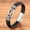 Black Coffee, variant on Men's Vintage Titanium Steel Pu Chain Magnetic Buckle Hip-Hop Bracelet Jewelry-Black blue-19cm/7.48in