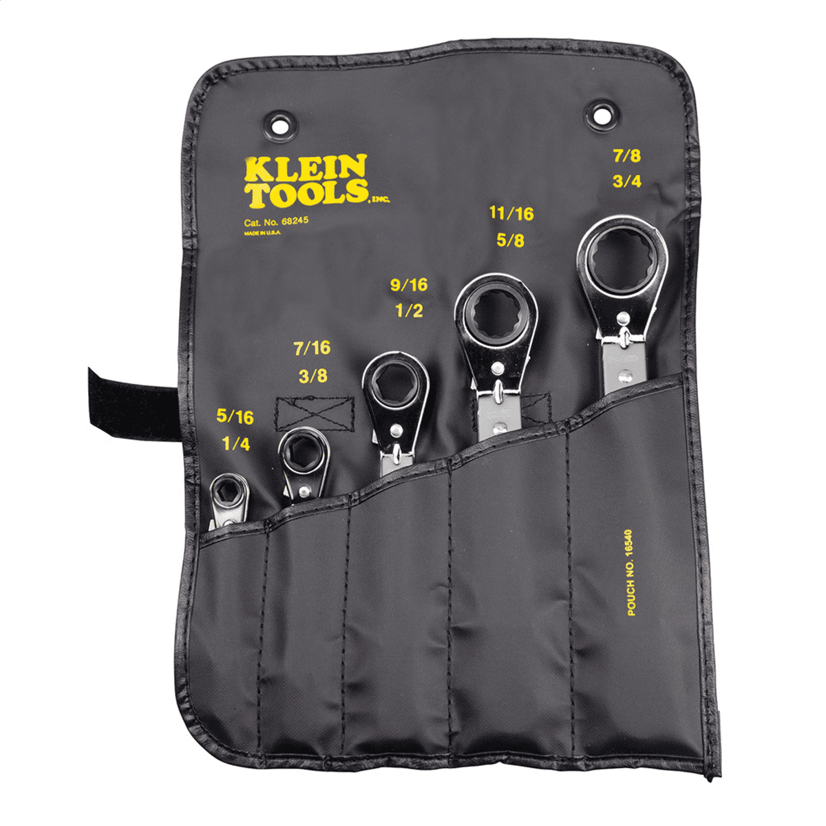 Klein Tools Reversible Ratcheting Box Wrench Set, 5-Piece