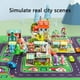 thumbnail image 4 of Juego de rompecabezas de escena de ciudad en 3D para montaje de bricolaje | Kit de construcción de papel | Construir un paisaje urbano en miniatura | Incluye mapa, coches de juguete, figuras | Mapa, 4 of 7