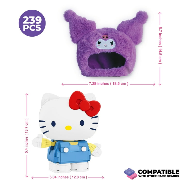 Brickcraft Hello Kitty and Friends Kuromi Fluffy Fit Building Kit