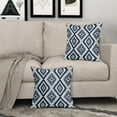 thumbnail image 3 of Navy Blue Boho Pillow Covers 16x16 Inch Set of 2, Bohemian Geometric Pattern Modern Abstract Decorative Throw Pillow Cases Cushion Covers Summer Decoration Gift Farmhouse Sofa Couch Bed Decor, 3 of 6
