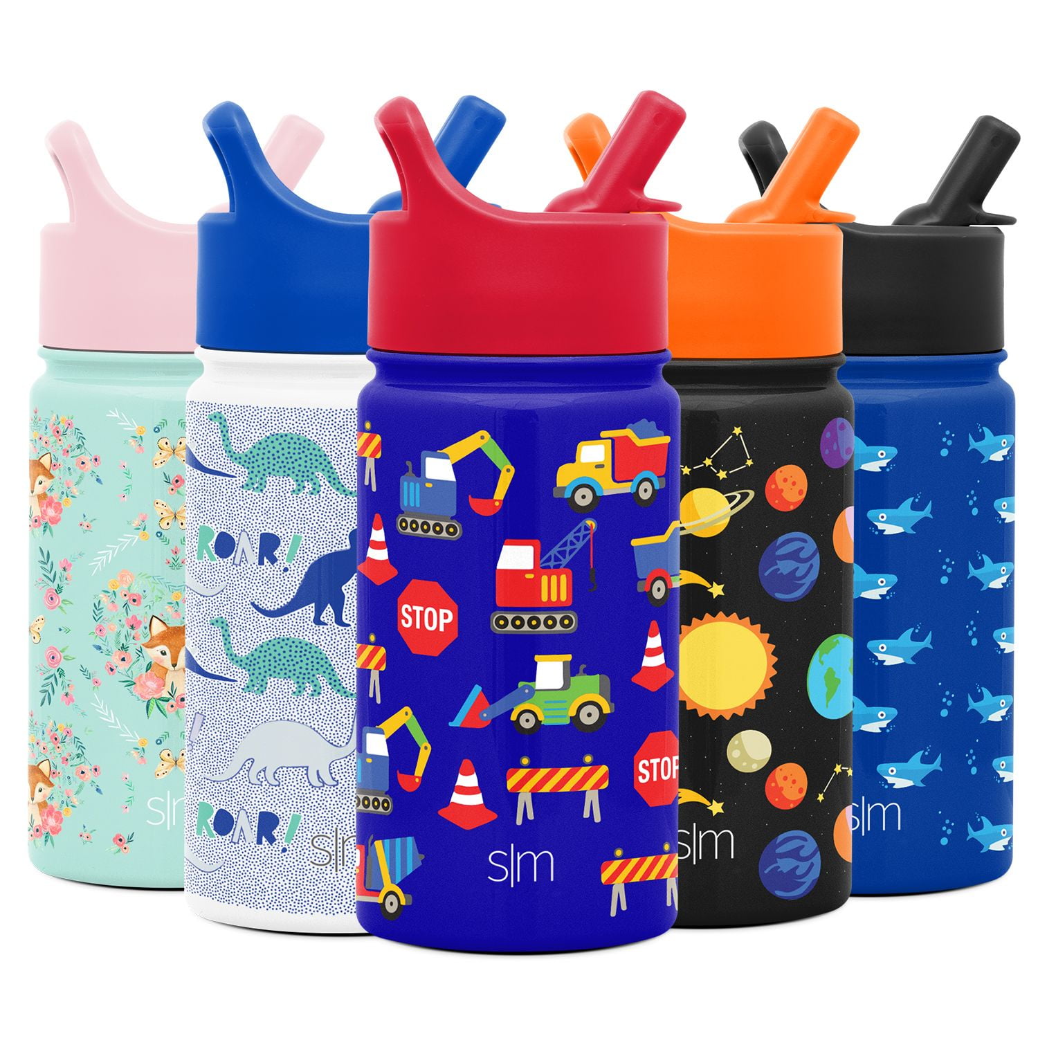 Simple Modern 14oz Summit Kids Water Bottle Thermos with Straw Lid ...