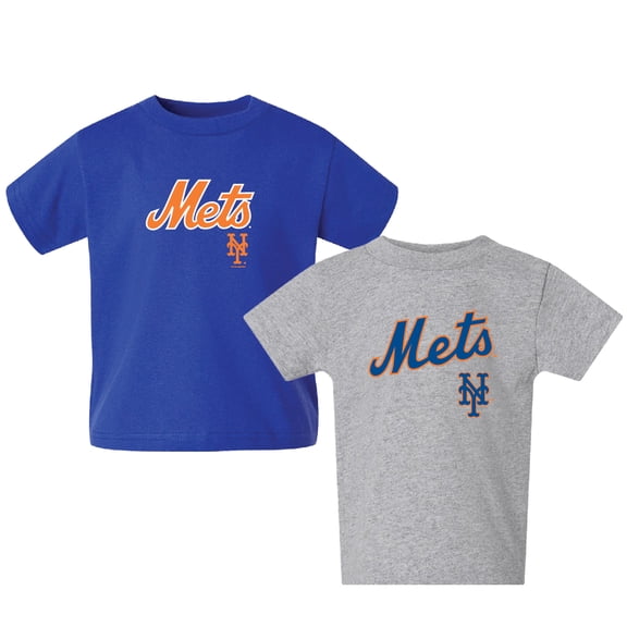 Toddler  Royal/Gray New York Mets Logo 2-Pack T-Shirt Set